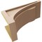 Ekena Millwork 8"W x 16"D x 8"H Wide Viola Rough Cedar Woodgrain TimberThane Corbel, Primed Tan CORUR08X16X08VIORCPR - alternate 2